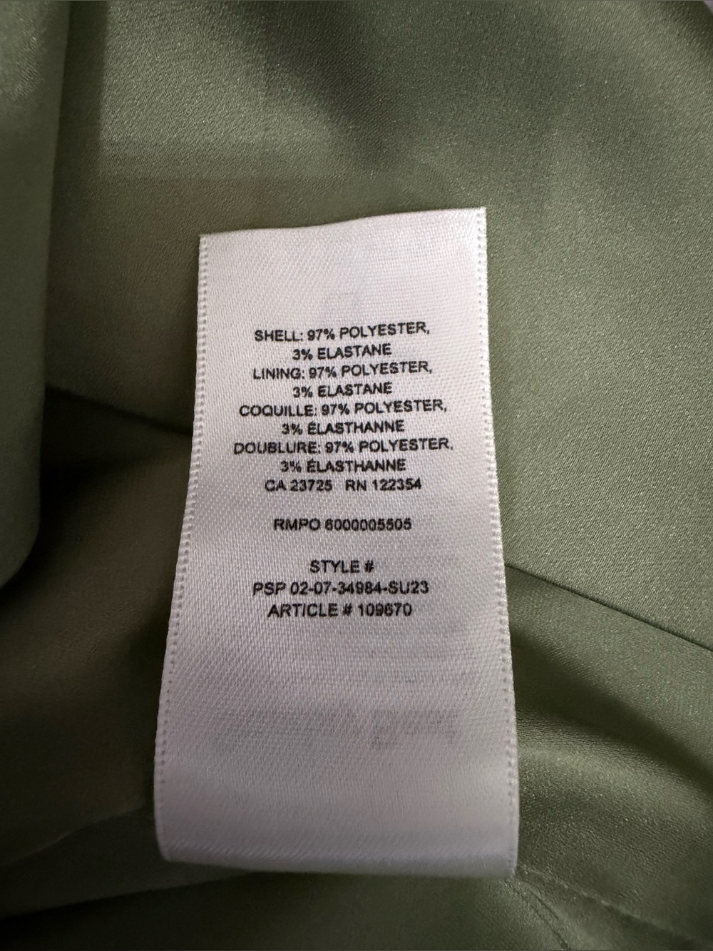 Aritzia Sunday Best Rocco Satin Skirt Sage Green Size 4 - Picture 5 of 7